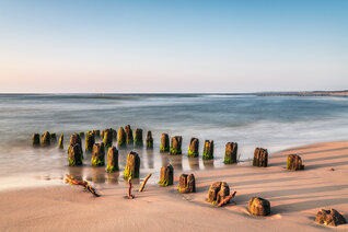Zurück zum Meer | Strand bei Ustka (Stolpmünde), Polen